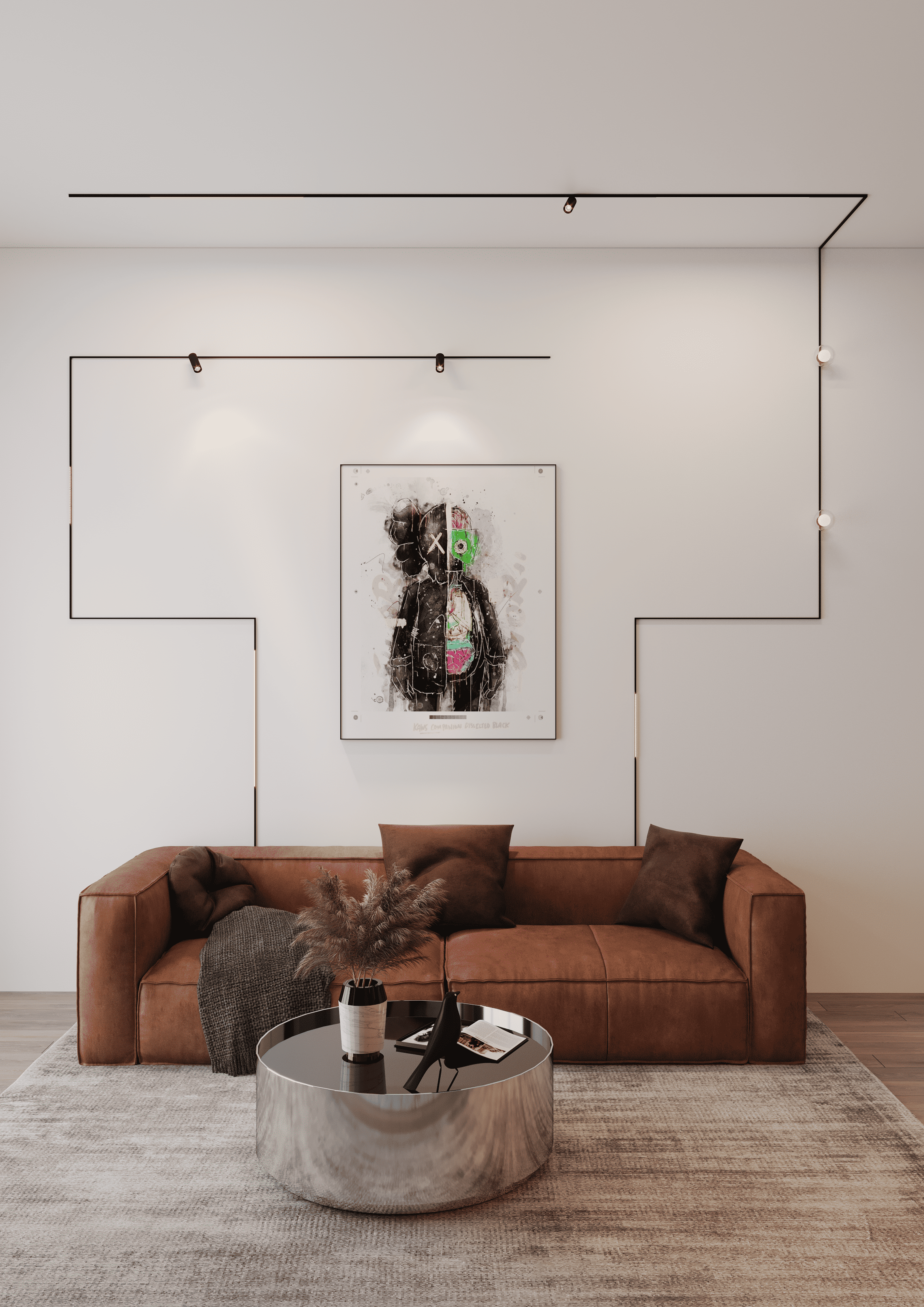 Встраиваемый магнитный шинопровод в натяжной пвх потолок crystal lux clt 0.136 01 l2000 bl